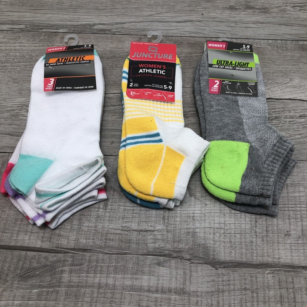 Socks Ladies‎ Low Cut 7 Pair Athletic Shoe Size 5-9